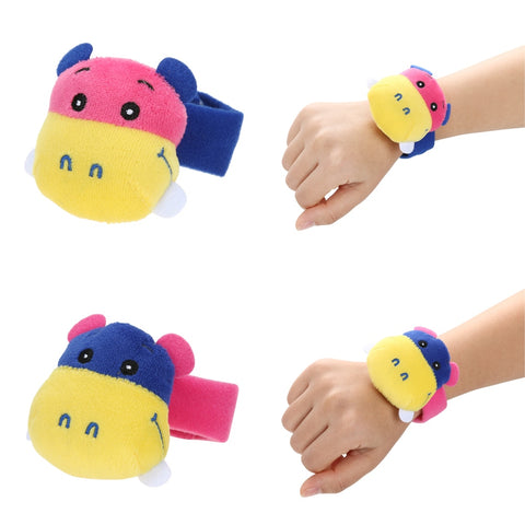 Soft Baby Toys Wrist Strap Socks Cartoon Cow Cattle Plush Developmental Baby Rattles Toy with Ring Bell Dolls Toys For Children