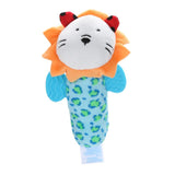 Soft Baby Kids Toys Ring Bell BB Baby Plush Rattles Squeaker Early Educational Dolls Rod Cute Cartoon Animal Musical Plush Toy
