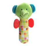 Soft Baby Kids Toys Ring Bell BB Baby Plush Rattles Squeaker Early Educational Dolls Rod Cute Cartoon Animal Musical Plush Toy