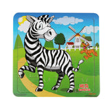 20PCS Wooden Jigsaw Puzzle Toys Cartoon Animals Jigsaw Toy Children Educational Toys for Kids Learning 3D Wooden Jigsaw Puzzle