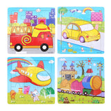 1 PCS 9 Parts 3D Puzzle Educational Toys For Children Baby Montessori Early Learning Intelligence Development Wooden Toys