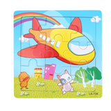 1 PCS 9 Parts 3D Puzzle Educational Toys For Children Baby Montessori Early Learning Intelligence Development Wooden Toys
