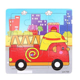 1 PCS 9 Parts 3D Puzzle Educational Toys For Children Baby Montessori Early Learning Intelligence Development Wooden Toys