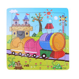 1 PCS 9 Parts 3D Puzzle Educational Toys For Children Baby Montessori Early Learning Intelligence Development Wooden Toys