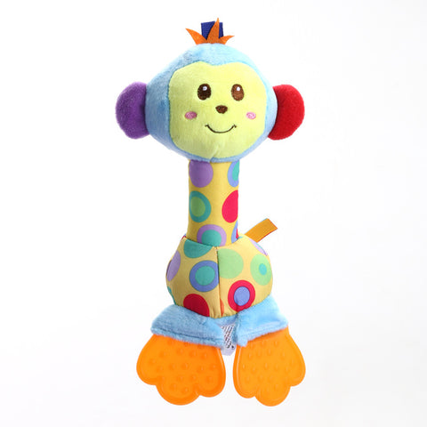 Kids Baby Toys Soft Plush Doll Animals Handbells Teether Toys for Children Newborns Stuffed Doll Baby Toy Rattles 6 Styles