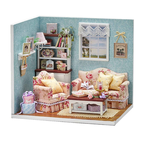 DIY Wooden Dolls house Miniature Kit  Kids Toy