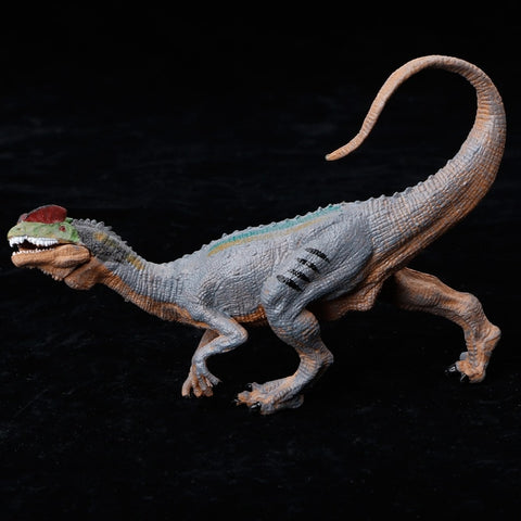 2018 New 1PC Mouth Movable Dinosaur Action Figure Toys Hand Puppet Dilophosaurus Kids Educational Model
