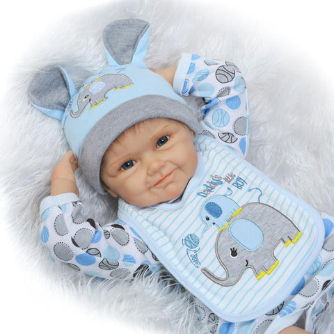 Lifelike Reborn Baby Doll 55cm Newborn Doll Kids Girl Playmate Birthday Gift