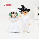 2pcs/set Dragon Ball Z Goku ChiChi Wedding Figures WCF DWC7 PVC Action Figure Toys 11cm Figurines