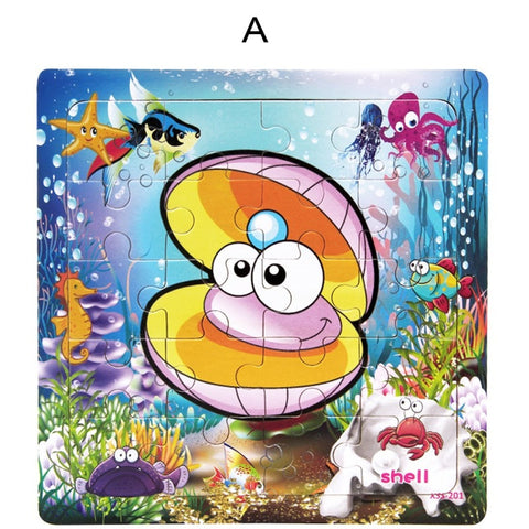 Children's  Wooden Jigsaw Puzzles Toys  Education And Learning Classical Toys Jigsaw Puzzles For Children development