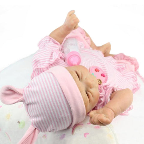 17 Realistic Reborn Baby Doll Lovely Newborn Baby Doll Soft Silicone Handmade