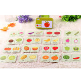 Infant Baby Toys Early Head Start Training Puzzle Cognitive Card Vehicl/Fruit/Animal/Life Set Pair Puzzle