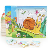 Children's  Wooden Jigsaw Puzzles Toys  Education And Learning Classical Toys Jigsaw Puzzles For Children playing