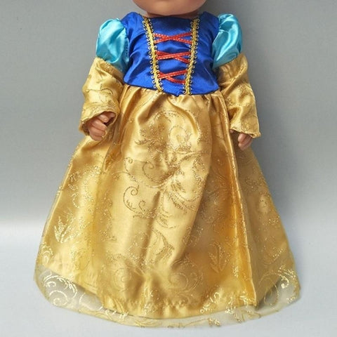 Doll Costume Princess Suit for 18 inch Dolls or High 45cm Dolls To Wear