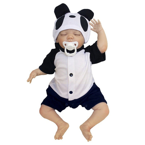 Realistic Reborn Doll Silicone Vinyl Reborn Baby Doll for Girls Toys Gift 19 Inch Reborn Dolls Babies Bonces Educational Toys
