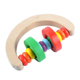 Baby Boy Girl Rattle Infant Bed Hand Bell Rattles Wooden Toys Handbell Musical Educational Instrument Toy