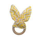 Soft Little Rabbit Ears Baby Toy Wooden Hand Grasp Toy Rattles Develop Baby Intelligence Baby Grasping Toy Hand Bell Rattle