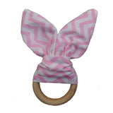 Soft Little Rabbit Ears Baby Toy Wooden Hand Grasp Toy Rattles Develop Baby Intelligence Baby Grasping Toy Hand Bell Rattle