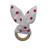 Soft Little Rabbit Ears Baby Toy Wooden Hand Grasp Toy Rattles Develop Baby Intelligence Baby Grasping Toy Hand Bell Rattle