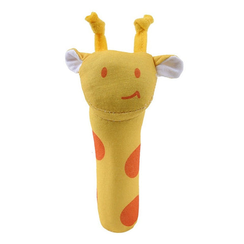 Cute Baby Animal Pattern Cartoon Hand Bell Ring Rattles Kid Plush Soft Toy High Quality