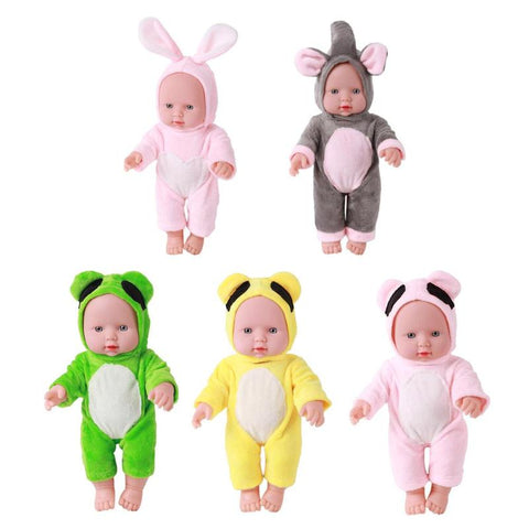 30Cm Newborn Animal Shape Doll Toys Baby Simulation Soft Vinyl Dolls Children Kindergarten Lifelike Toys for Girls Birthday Gift