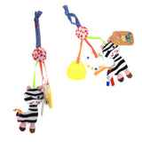Kacakid Baby Lathe Hanging Ring Rattle Music Crib Hanging Baby Stroller Hanging Toys Teether Stuffed Doll