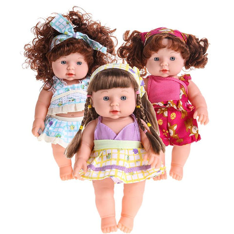 30cm Reborn Baby Doll Soft Vinyl Silicone Lifelike Newborn Baby Speaking Toy Alive Babies Toy for Girl Xmas Gift