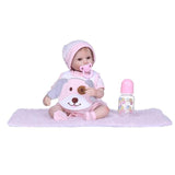 NPK Simulation Reborn Baby Dolls Kid Reborn Doll Toys for Children Silicone Adorable Lifelike Toddler Sleeping Soothing Playmate