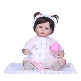 NPK Simulation Reborn Baby Dolls Kid Reborn Doll Toys for Children Silicone Adorable Lifelike Toddler Sleeping Soothing Playmate