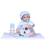 NPK Simulation Reborn Baby Dolls Kid Reborn Doll Toys for Children Silicone Adorable Lifelike Toddler Sleeping Soothing Playmate