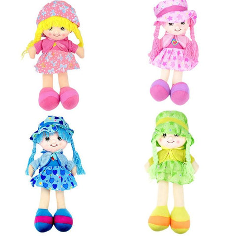 Cartoon Skirt Hat Ragdoll Soft Cute Baby Cloth Plush Cosplay Toys for Children Kids Girls Birthday Christmas Gifts Decoration