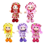 25CM Cartoon Kawaii Fruit Skirt Hat Rag Doll Soft Cute Baby Cloth Toys for Baby Girl Pretend Play Children Girls Birthday Gift