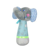 1PC Newborn Baby Hand Bells Rattles Toys Kids Soft Cute Cartoon Animals Playmate Plush Doll Toys Kids Newborns Stuffed Dolls