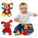1PC Newborn Baby Hand Bells Rattles Toys Kids Soft Cute Cartoon Animals Playmate Plush Doll Toys Kids Newborns Stuffed Dolls