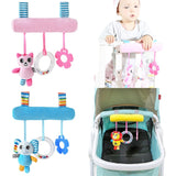 Newborn Baby Cute Cartoon Animal Crib Rattle Toy Toddler Infant Squeaky Bed Stroller Hanging Bell Appease Toys for Children Play