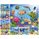 Small Piece Puzzle Toys Children Cartoon Animals Paper Jigsaw Puzzles Kids Educational Toys for Baby Puzzles Board