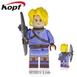 Legoingly Minifigured The Legend of Zelda Game Princess Zelda Link Building Blocks Action Collection Toys For Children KF2027