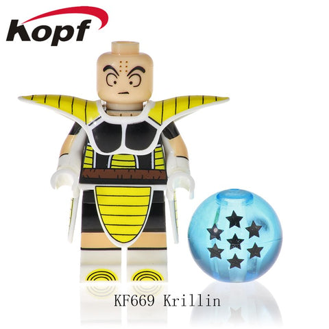 Legoings Minifigured Dragon Ball Z Building Blocks Raditz King Vegeta Recoom Son Goku NinajagoINGly Toys For Children KF669