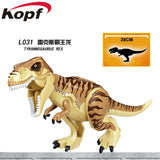 Legoingly Blue Carnotarus Tyrannosaurus Rex The Dinosaur Movie Action Figures World Park Building Blocks Children Toys KF817