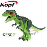Legoingly Blue Carnotarus Tyrannosaurus Rex The Dinosaur Movie Action Figures World Park Building Blocks Children Toys KF817