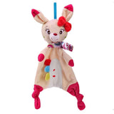 Baby Cute Doll Toys Soothing Towel Blanket Cartoon Animal Rabbit Panda Monkey Plush Toys Infant Bed Crib Hanging Toys