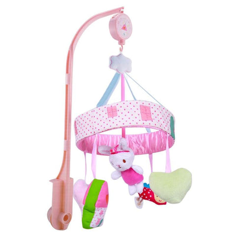 Baby Cartoon Animal Rattle Toys Infant Sleeping Bed Crib Hanging Music Bell Kids Pacify Toy