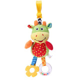 Baby Cartoon Animal Rattle Toys Infant Sleeping Bed Crib Hanging Music Bell Kids Pacify Toy