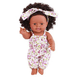 30cm Floral Dress Design Dolls Baby Simulation Vinyl Doll Children Girls Doll Toys Birthday Christmas Gift