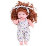 30cm Floral Dress Design Dolls Baby Simulation Vinyl Doll Children Girls Doll Toys Birthday Christmas Gift