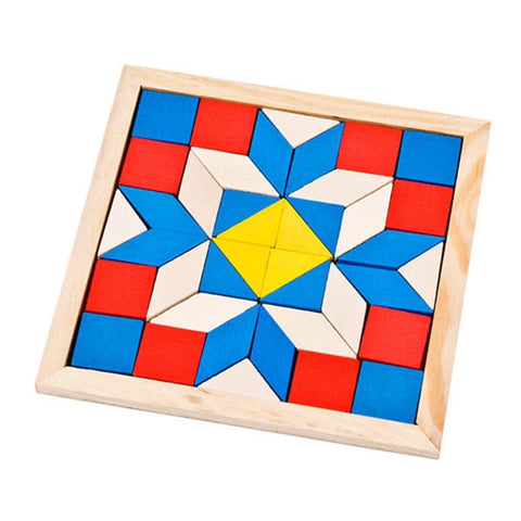 Kids Puzzle Toys DIY Jigsaw Puzzle Wooden Toys Children Geometric Shape 3D Early Learning Educational Toy