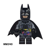 Single super hero African Superman Clark Kent Robin Superwoman Bullseye Batman building blocks models toys for children kits