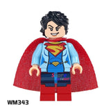 Single super hero African Superman Clark Kent Robin Superwoman Bullseye Batman building blocks models toys for children kits
