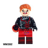 Single super hero African Superman Clark Kent Robin Superwoman Bullseye Batman building blocks models toys for children kits