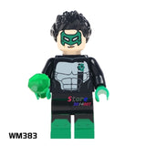Single super hero African Superman Clark Kent Robin Superwoman Bullseye Batman building blocks models toys for children kits